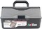 ArtBin Lift Tray Box W/3 Trays & Quick Access Lid Storage-9"X15.75"X8.375", Black & Gray